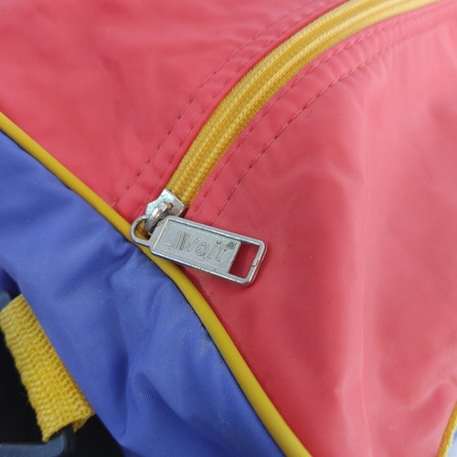 Vintage VOIT Blue/Yellow Duffel Sport Bag - Picture 3 of 4