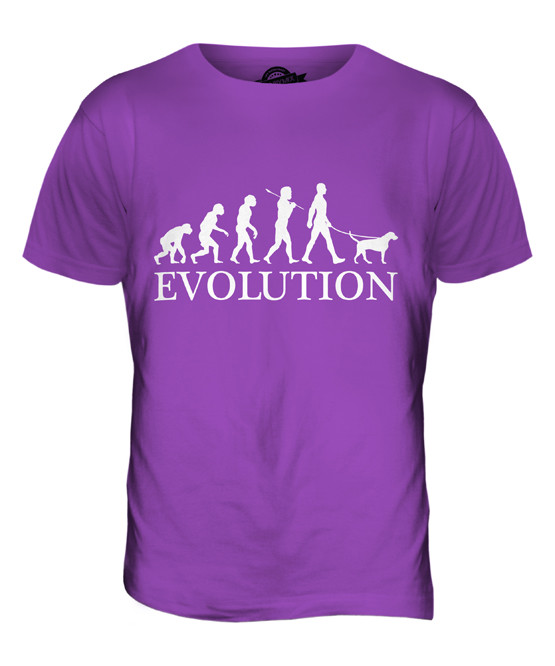 GERMAN WIREHAIRED POINTER EVOLUTION OF MAN MENS T-SHIRT TEE TOP DOG WALKER