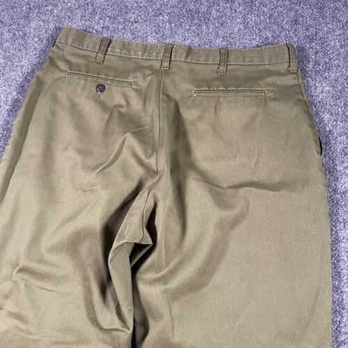 Vintage 80s BSA Boy Scouts of America Faded Green Pants Mens 38x31 Union Made - Picture 11 of 11