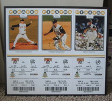 RARE 2008 HUGE FOAMBOARD PITTSBURGH PIRATES TICKETS SIGN FREDDY SANCHEZ MAN CAVE