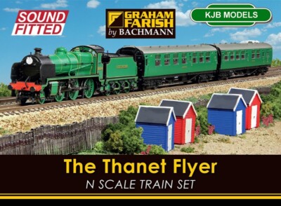 N Spurweite Farish 370-165SF DCC Sound The Thanet Flyerzug Set - Loco + Busse usw.