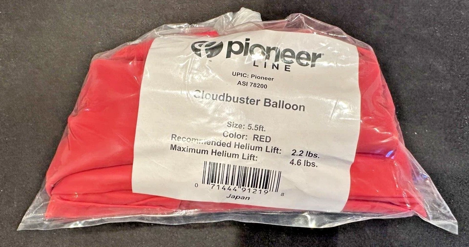 Pioneer 5.5' Giant Cloudbuster Balloon (Red)