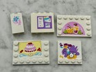Lego Bulk Lot Parts All (Stickers) FRIENDS White Plate Panels Logo Decorated — photo 1