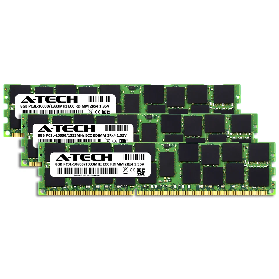 24GB (3 x 8GB) Memory For Dell PowerEdge T410 T610 R610 R710 R715 R810 R815 R915 - Image 2 of 2