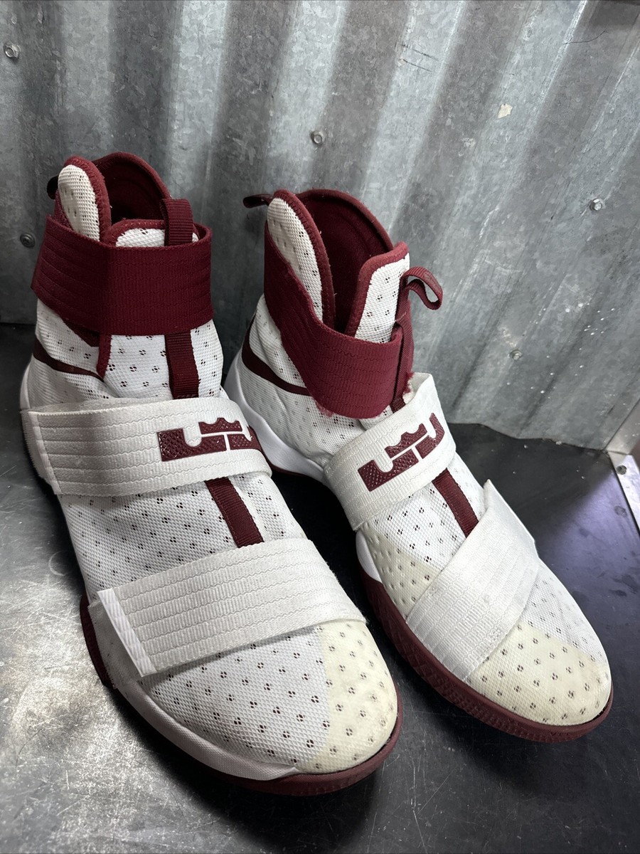 lebron soldier 10 red and white