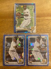 2020 & 2021 Bowman Chrome Sapphire Oneil Cruz Base Prospect Lot