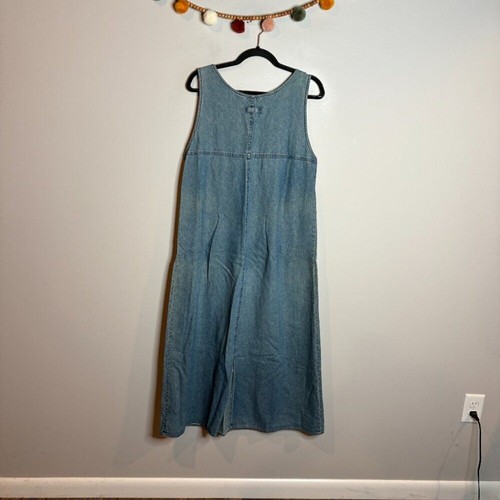 Maxikleid Vintage Denim Blumen bestickt - Bild 3 von 4