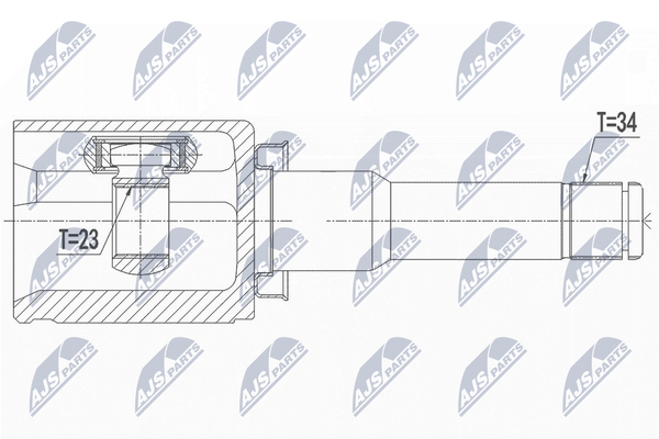 NTY NPW-PL-040 Gelenksatz, Antriebswelle FüR Opel, Opel-image