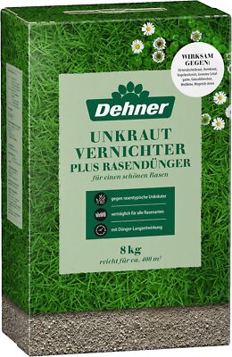 Dehner Unkrautvernichter plus Rasendnger Langzeitwirkung 8 kg fr ca. 400  qm | eBay.de