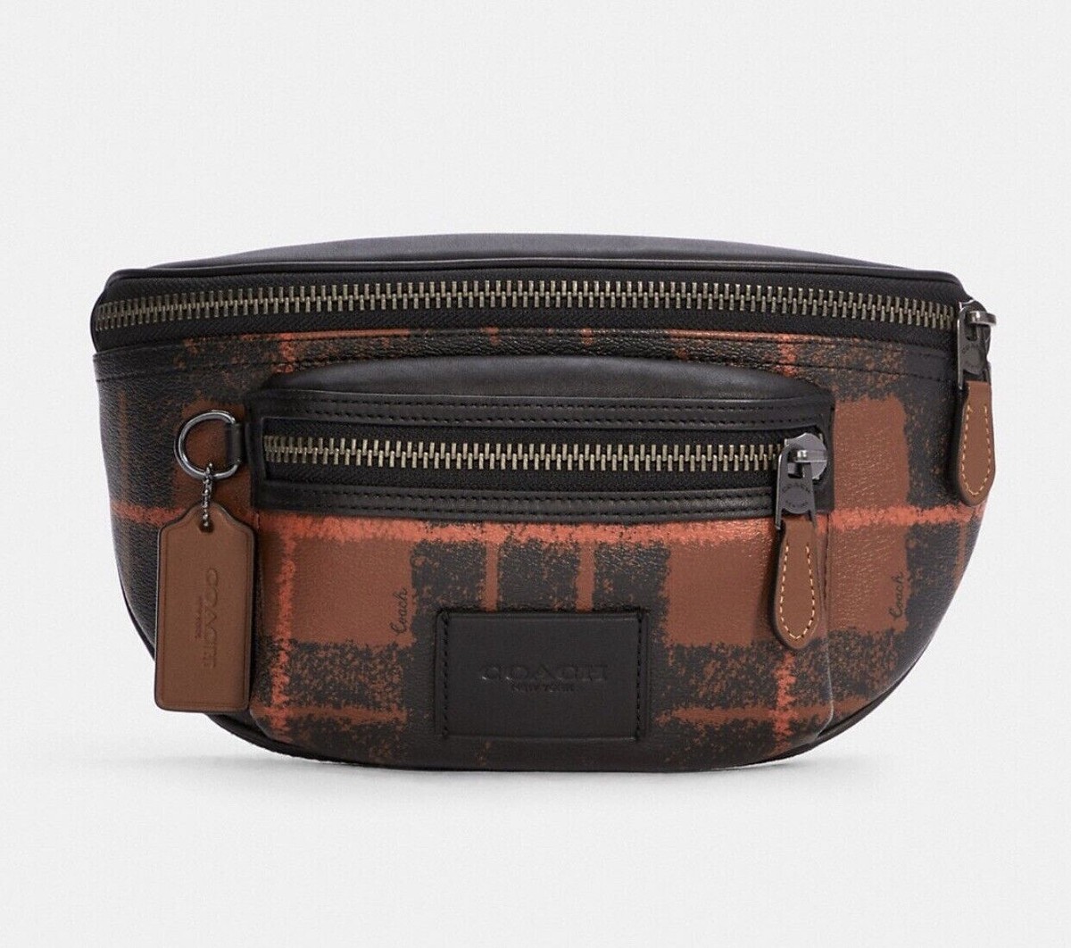 westway belt bag with checker print