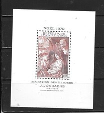 RWANDA SC#494 1972 MNH XF OLD CHRISTMAS SOUVENIR SHEET VINTAGE STAMP