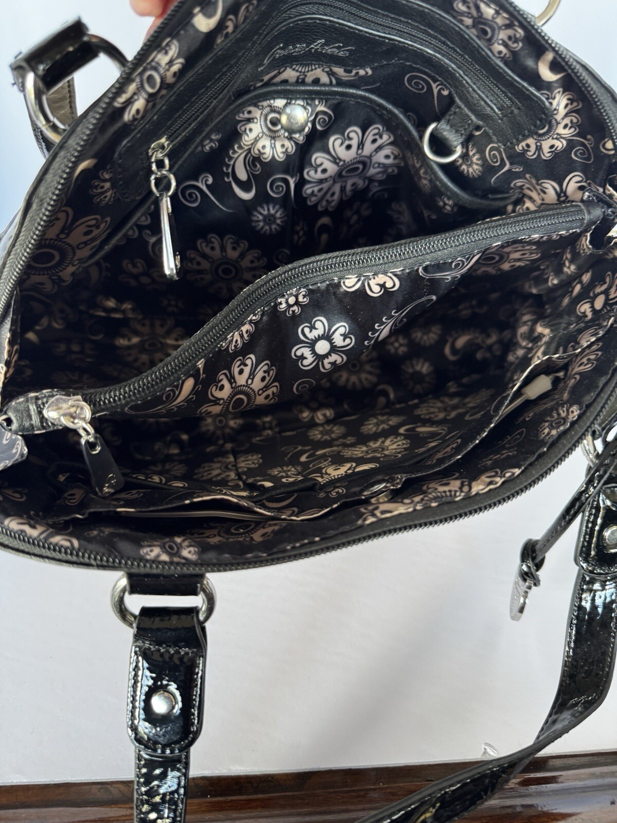 GRACE ADELE OSTRICH EMBOSSED GORGEOUS HANDBAG, VE… - image 12