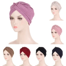 Muslim Women Hijab Turban Hair Loss Bonnet Beanie Chemo Cap Hat Wrap Head Cover