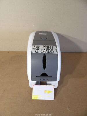 IDP EasyBadge 2.0 ID Color Card Printer USB - 72 CARDS - BAD PRINT - EXCL RIBBON