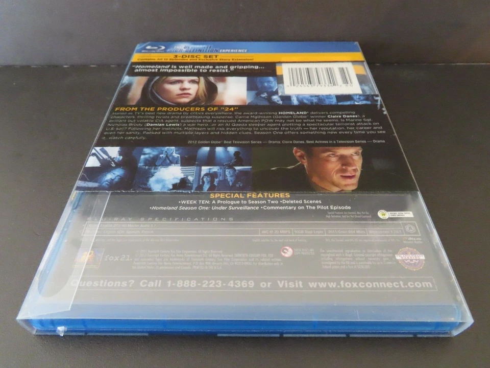 HOMELAND SEASON 1-Is rescued POW Damian Lewis a U S hero or a terrorist--BLURAY - Image 2 of 4
