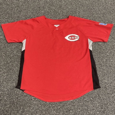Vintage Boys Youth Reds Jersey Shirt Phillips #4 size Large
