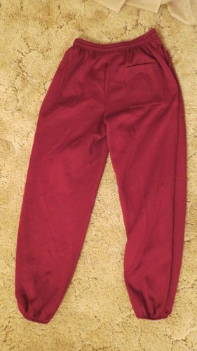 Tommy Sports Jogging Pants Large Maroon 26 x 30 Made in the USA - Picture 6 of 9