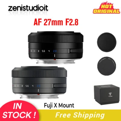 US TTArtisan 27mm F2.8 APS-C Auto Focus Lens For Fujifilm Fuji XF Mount XT30 XT4