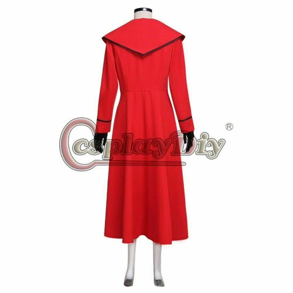Vestido de uniforme rojo Mary Poppins para fiesta disfraces para mujer disfraces @ Foto 4 de 4
