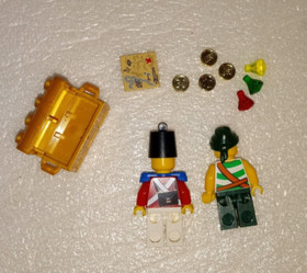 Lego 6243 Brickbeards Bounty Pirate Ship Pirate Imperial Soldier Chest Coins Map