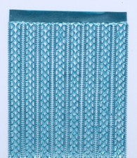 Lt BLUE GERMAN DRESDEN DIE CUT MINI SCALLOPED BORDER VICTORIAN CRAFTS