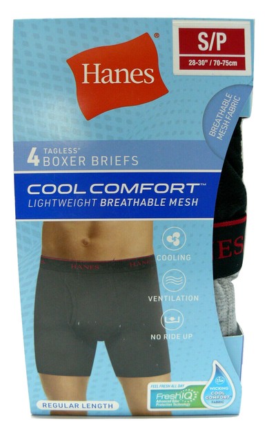 hanes men's cool comfort breathable mesh boxer brief
