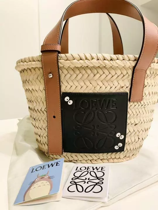 Espacioso lona mal humor Nuevo Bolso de Cesta LOEWE Ghibli Totoro Polvo Conejo Polvo Pequeño Hayao  Miyazaki | eBay