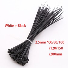Cable Ties/Tie Wraps/Zip Ties Wraps Nylon Self Locking Fixed 500 1000 PCS 2.5mm