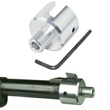 Silver Aluminum Ruger .22 Mark 1,2,3 Bull 1/2"x28 TPI Muzzle Brake Adapter
