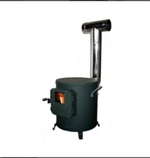 YAMAZEN Honma Seisakusyo Cooking Stove Black Wood Burning Fireplaces