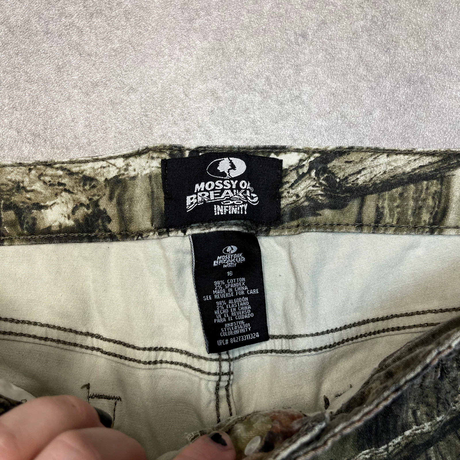 Real Tree Camo Cargo Trousers Mens Vintage Army Hunting Trousers, Green, 38" image 5