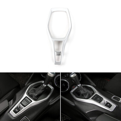 Car Gear Shift Panel Cover Trim Frame for Chevrolet Camaro 2017-2023 Sliver