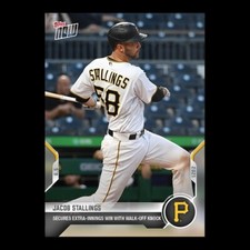 2021 TOPPS NOW® # 316 JACOB STALLINGS Walk-Off Knock Pittsburgh Pirates