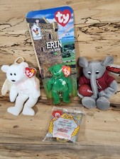 TY Beanie Babies Assorted Lot of 3 W/Bonus McDonald's Toy R176