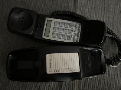 BELLSOUTH Trimline Wall Mount Model N483E Push Button landline Telephone Black