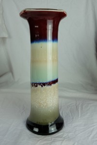 Medium Flambe Glazed GU style Jingdezhen Chinese Vase