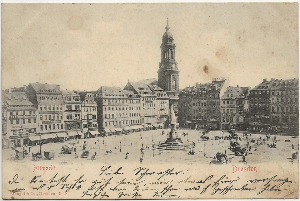 20/926 AK  DRESDEN nach ZABELTITZ GROßENHAIN SACHSEN JAHR 1906 - Bild 1 von 2