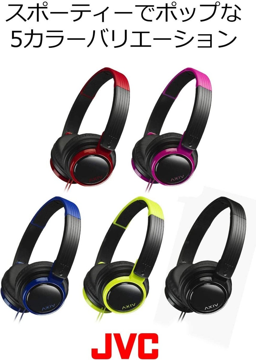 JVC Kenwood HA-S200 HEADPHONES flip up style Compact folding