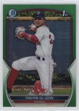 2023 Bowman Chrome Prospects Green Refractor 82/99 Fraymi De Leon #BCP-97 0fz3