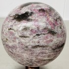 Natural Red Tourmaline Quartz Crystal Stone Sphere Ball Healing 4020G — photo 8