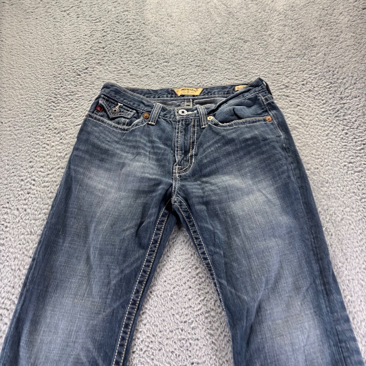 Vintage Big Star Jeans Mens 32x29 Blue Dark Wash Cotton Union