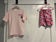 Jumping Beans Disney Minnie Mouse Daisy Duck Girls t shirt shorts set size 6