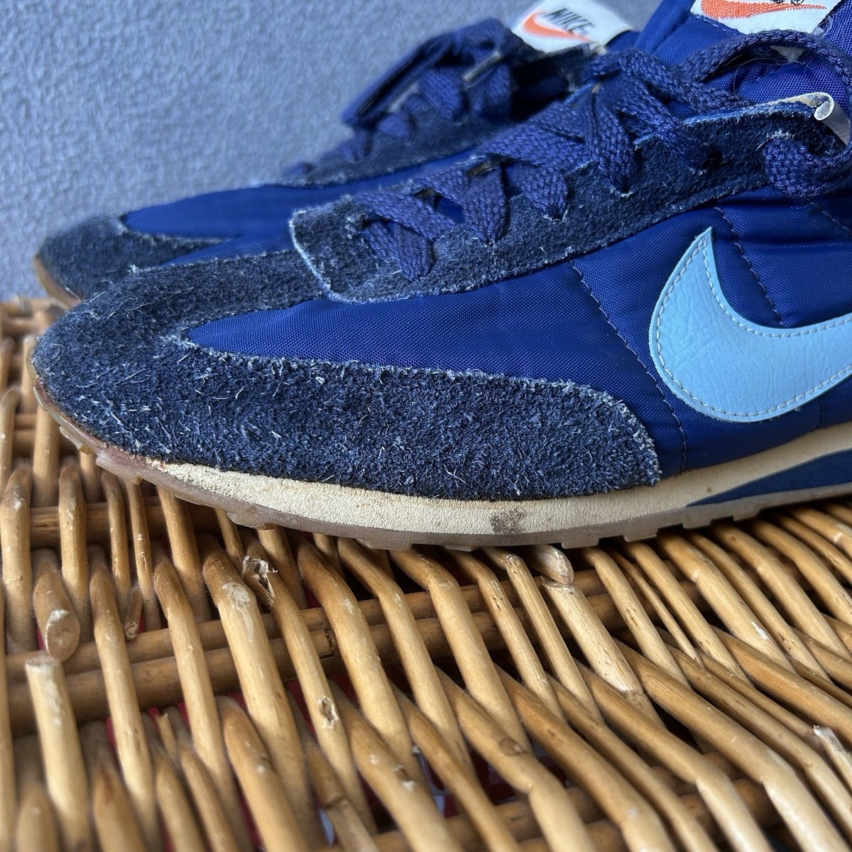 Vintage Nike 1979 Oceania Running Shoes Size 9.5 Blue Waffle