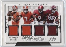 2018 Panini National Treasures Collegiate 83/99 Deshaun Watson Mike Williams uk2