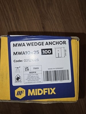 KEILANKER MIDFIX 100er Box MWA 10 x 25 mm Keilanker