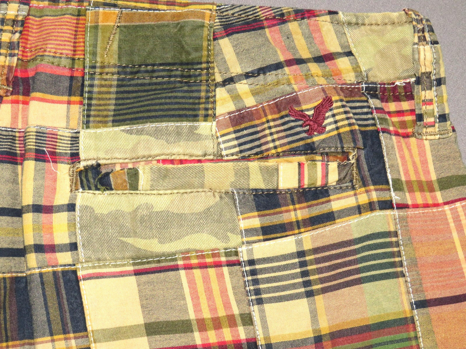 American Eagle Vintage Plaid Patchwork Longer Len… - image 8