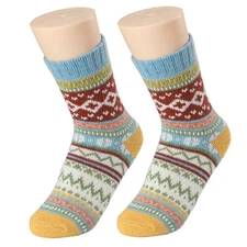 1 Pairs Women Wool Socks Insulated Cold Weather Winter Thermal Heavy Duty Boot