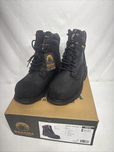 Brahma Men\'s Escotti Black Work Boots Size 10 NWT and in Box Brahma Men main image 4
