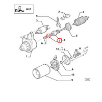 Originale Boccola FüR Motor Anlasser Fiat Alfa Lancia Oe 9939128