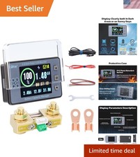 Portable Battery Voltage Monitor 8-100V with Color Screen - Ideal for RV  Boats